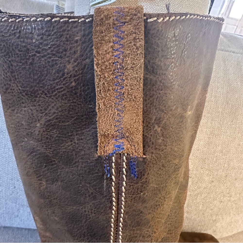 Bed Stu Roma Harness Boots Rugged Brown Leather Pull On Bottle Opener Classic - Picture 7 of 12
